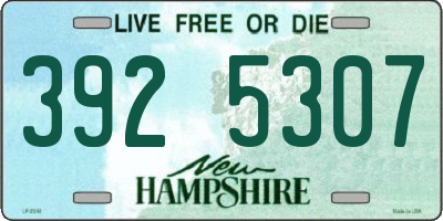 NH license plate 3925307