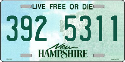 NH license plate 3925311