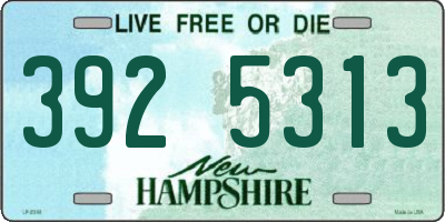 NH license plate 3925313