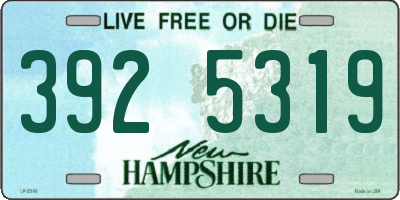 NH license plate 3925319