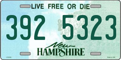 NH license plate 3925323