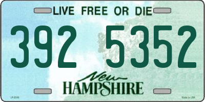 NH license plate 3925352