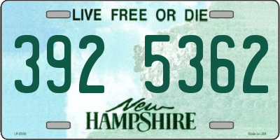 NH license plate 3925362
