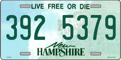 NH license plate 3925379