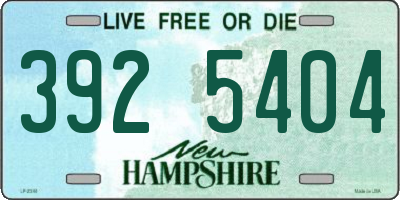 NH license plate 3925404