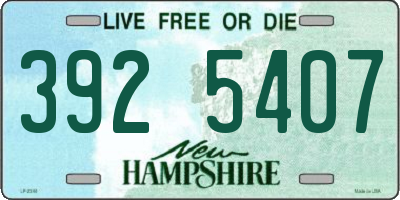 NH license plate 3925407