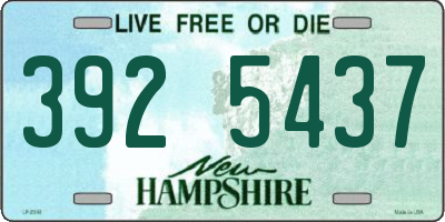 NH license plate 3925437