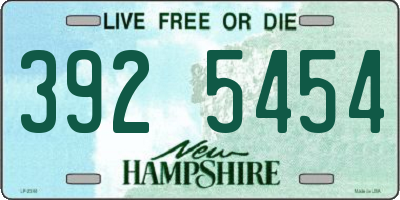 NH license plate 3925454