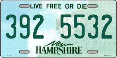 NH license plate 3925532
