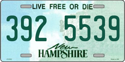 NH license plate 3925539