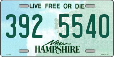 NH license plate 3925540
