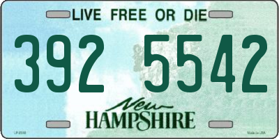 NH license plate 3925542