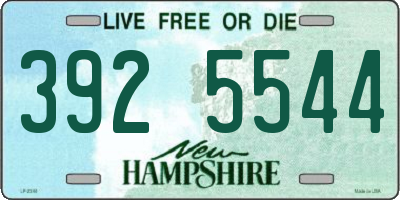 NH license plate 3925544