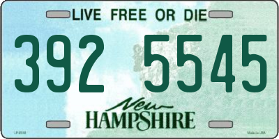 NH license plate 3925545