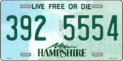 NH license plate 3925554