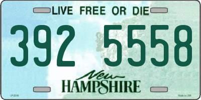 NH license plate 3925558
