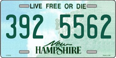 NH license plate 3925562