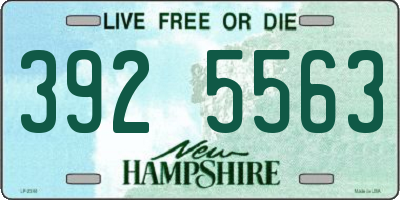 NH license plate 3925563