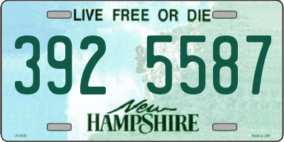 NH license plate 3925587