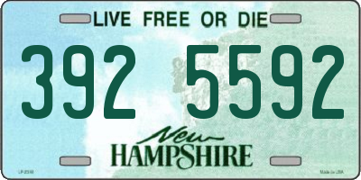 NH license plate 3925592