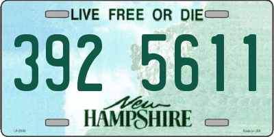 NH license plate 3925611