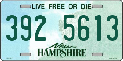 NH license plate 3925613
