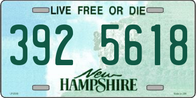 NH license plate 3925618
