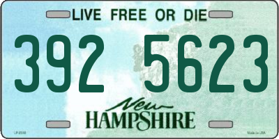 NH license plate 3925623