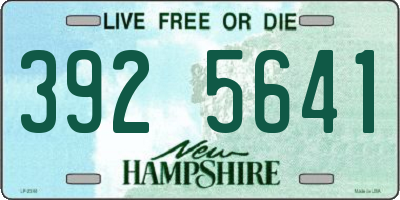 NH license plate 3925641