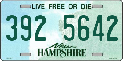 NH license plate 3925642