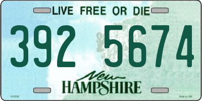 NH license plate 3925674