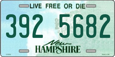 NH license plate 3925682