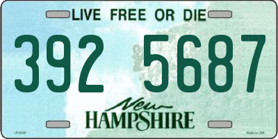 NH license plate 3925687