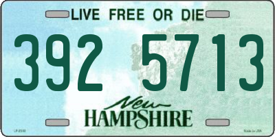 NH license plate 3925713