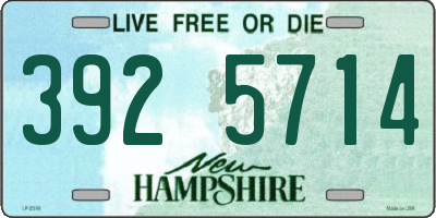 NH license plate 3925714