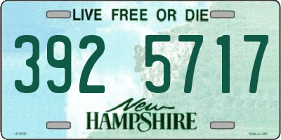 NH license plate 3925717