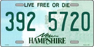 NH license plate 3925720