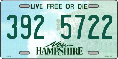 NH license plate 3925722