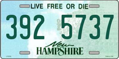 NH license plate 3925737