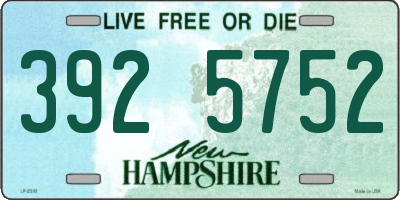 NH license plate 3925752
