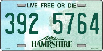 NH license plate 3925764