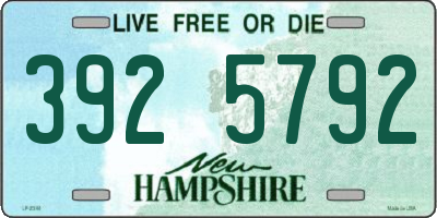 NH license plate 3925792