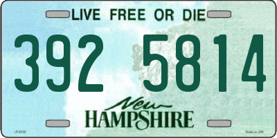 NH license plate 3925814