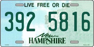 NH license plate 3925816