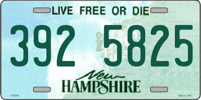 NH license plate 3925825