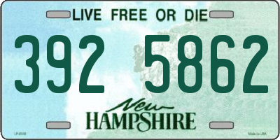 NH license plate 3925862
