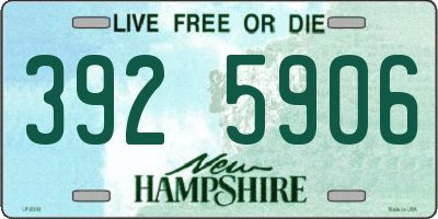 NH license plate 3925906