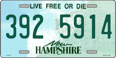 NH license plate 3925914