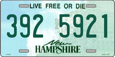 NH license plate 3925921