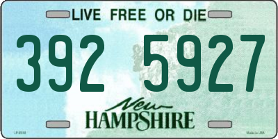NH license plate 3925927